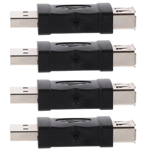 SHINEOFI 4pcs USB Pin Converter Adapters Female to Male Jack Compact Lightweight Design No Driver Needed Compatible with Multiple Devices for Transfer