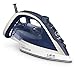 Produktbild Calor Ultragliss Plus Bügeleisen 2800 W Dampfdurchsatz 50 Dampffunktion 260 g/min Löcher 100% aktive Sohle Kratzfeste Vertikale Dampfbügeleisen FV6812C0, Blaues Kleid/Silber Premium,