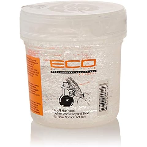 Ecostyle Krystal Styling Gel, Clear, All Day Hold, Alcohol Free, Paraben Free, Sulphate Free, No Flaking, Anti-Itch, 473 ml Cover