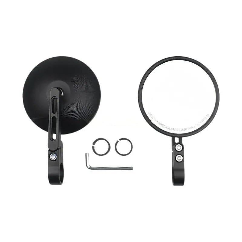 Retrovisor manillar scooter Espejo De Bicicleta Ajustable Con Rotación 360 ​​grados, Resistente Al Impacto, Vista Panorámica Plástico Optimizada Para Ciclismo En Terrenos Difíciles