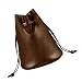 Regine Sacs à Main Seau | Pochettes en PU avec Cordon de Serrage - Organisateur Durable d'accessoires cosmétiques de Bijoux, Sac de Maquillage d'unité Centrale avec la Fermeture de Cordon pour des