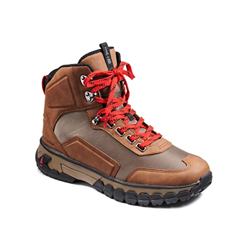 BASS OUTDOOR Men's Waterproof Peak Mountain Hiker Chelsea Boot, BRWN/MLT OLV, 9