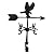 Montague Metal Products 24-Inch Weathervane with Eagle Ornament,Satin Black