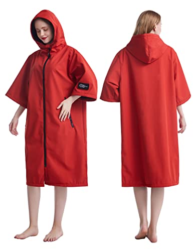 Poncho de Surf Adulto Bata Poncho Impermeable con Capucha y Cremallera AONYIYI Natación Playa Surf Poncho para Deportes acuáticos Cover