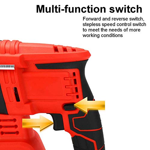 FEEE-ZC Abbruchhammer-Schlagbohrer, 6200 U/min Betonbrecher-Set Elektro-Handschraubendreher Elektrowerkzeug – Bild 7