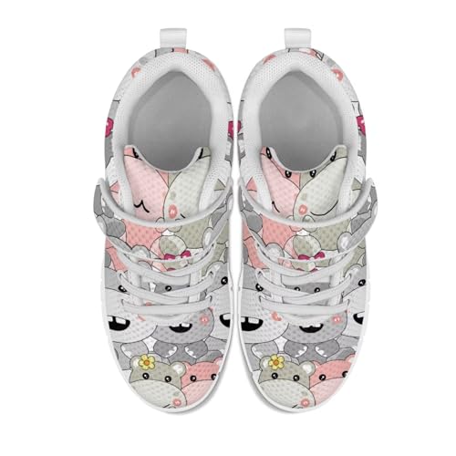 Forchrinse Happy Penguin Sneakers for Boys Girls Kids Tennis Sport Shoes Fashion Hook & Loop Animal Sneakers for Toddler Non Slip Athletic Running Walking Shoes Lightweight2