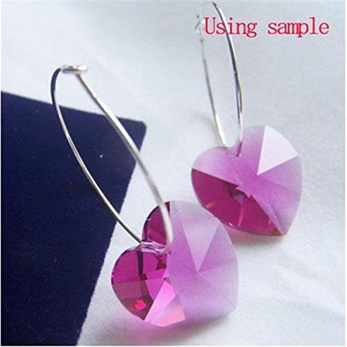 AKORD 100 Wine Glass Charm Rings Earring Hoops, 29 x 25 x 0.07 cm, Silver, Piece