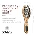 Kent PF02 Small Cushion Detangler Brush – Boar Bristle & Nylon Mix for Smoothing and Straightening Oval Wood Paddle for Medium to Long Hair