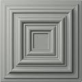Ekena Millwork ROS03X03LE 4 1/8 inch W x 4 1/8 inch H x 1 4 inch P Leandros Rosette, White