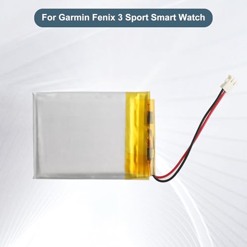 E-yiiviil 361-0034-02 Ersatzakku 290mAh/3.7V Kompatibel mit Garmin Fenix 3 Sport Smart Watch with Tools