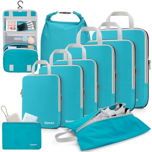Gonex 10-Piece Travel Organizer Set
