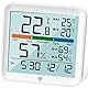 NOKLEAD Hygrometer Innen Thermometer Digital Thermo-Hygrometer Temperatur und Luftfeuchtigkeitmessgerät Raumklima-Indikator mit Kalibrierung berührbare Nachtlicht,Komfortanzeige MAX/MIN-Datensätze