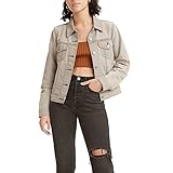 Levi's Women's Original Trucker Jacket, Cross My Heart-Grey, Small