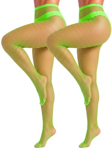 Image of ZINTEDI 2 Pairs Womens Fishnet Stockings High Waist Tights Fishnets Fishnet Tights for Women