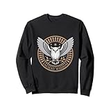 古代の叡智を象徴する白いフクロウ 星と月の神秘 ANCIENT WISDOM トレーナー