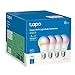 Tapo L530E (4 paquetes) – Bombilla LED inteligente Wi-Fi, multicolor, regulable, casquillo E27, 8.7W, 806 lúmenes, compatible con Alexa y Google Home