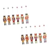 Pendentif suspendu en forme de marionnette casse-noisette : c'est une superbe décoration pour les maisons, les jardins, les cours, les porches et l'arbre de noël, décoration de scène de noël