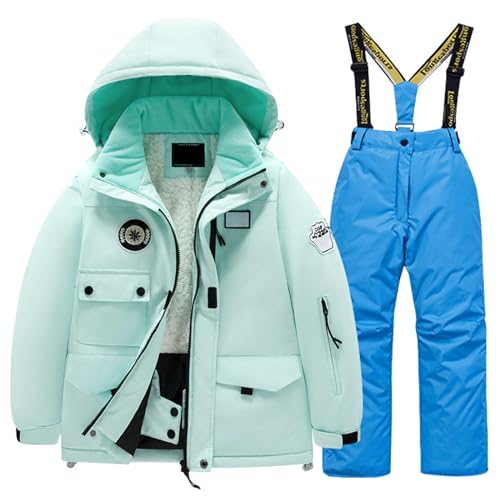 Combinaison ski garçon et fille de 1 à 5 ans avec veste étanche et doudoune hiver