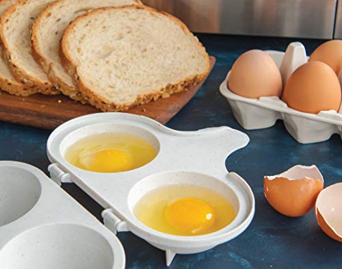 Nordic Ware Conjunto de café da manhã 3 em 1, 2 peças, branco