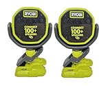 Ryobi 18V ONE+ Verse Clamp Speaker Set - Bulk Packaged