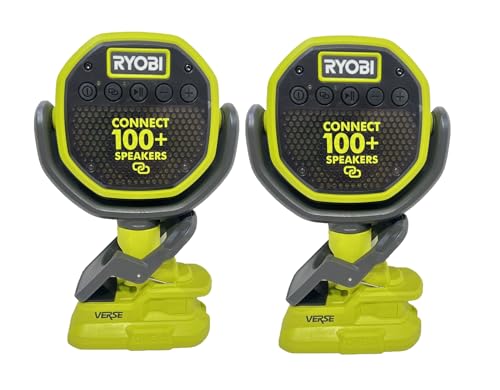 RYOBI 18V ONE+ Verse Clamp Speaker Set - Bulk Packaged