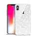 Unov Compatible Case Clear with Design Slim Protective Soft TPU Bumper Embossed Pattern [Support Wireless Charging] Cover for iPhone Xs (2018) iPhone X (2017) 5.8 Inch(Death Hallows)