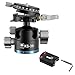 Produktbild SIRUI KS-30 Flacher Kugelkopf 36mm, 360° Doppel-Panorama Aluminium Stativkopf für Kamera Camcorder, professioneller, robuster Kugelkopf für Stativ Kameraschieber, Maximale Belastbarkeit 20 kg