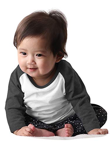 Image of Hat and Beyond Kids Raglan Jersey Child Toddler Youth Uniforms 3 /4 Sleeves T Shirts