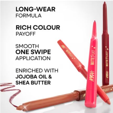 Image of Nykaa Cosmetics Matte to Last Lip Liner (0.3g) (Jhumki)