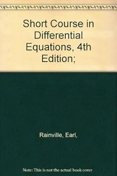 Hardcover Short Course in Differential Equations, 4th Edition; Book