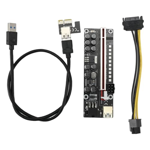 Hlsicnalm(�w���V���L) V014-MAX PCI-E ���C�U�[�J�[�h PCIe �A�_�v�^�[ USB 3.0 �P�[�u�� GPU BTC �}�C�j���O�p 1X �` 16X �G�N�X�e���_�[ PCI-Express ����