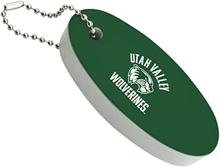 GRAPHICS & MORE Utah Valley University Wolverines Logo Floating Keychain Oval Foam Fishing Boat Buoy Key Float