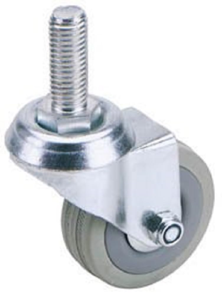 Draper 1x 100mm Diam Swivel Bolt Fixing Rubber Castor - S.W.L 80kg Work Tool