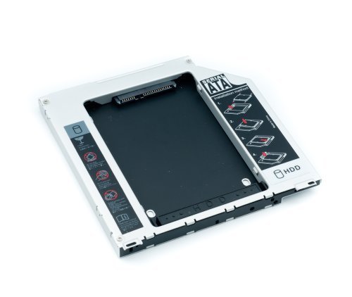 QUMOX 2nd SATA 2.5" HDD Hard Drive Caddy Bay for MacBook Pro Unibody SuperDrive