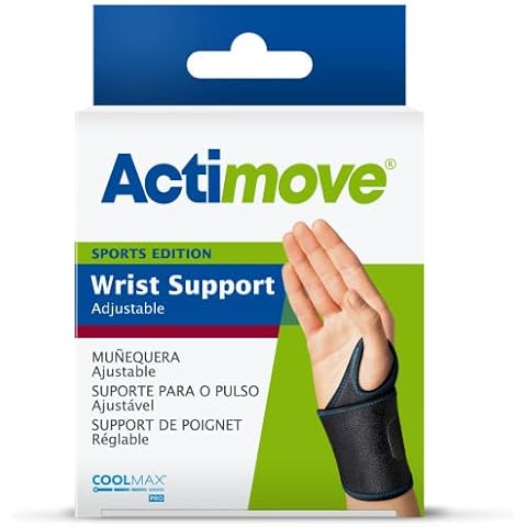 Actimove - Sports Edition - Adjustable Wrist Support - Wrist Brace for Support and Pain Relief - Latex and Neoprene Free - Universal Size Cover