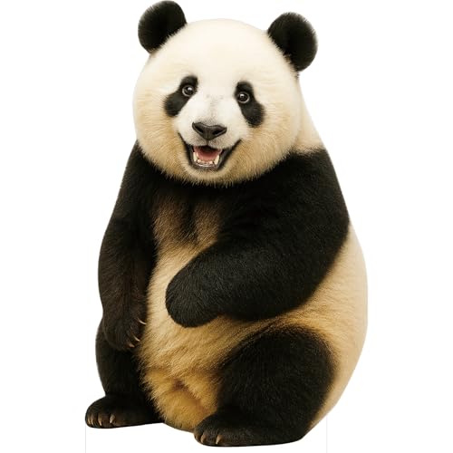 Image of Panda Life Size Cardboard Cutout, 4FT 1 PC | Fun Animal Standup for Events, Birthday, Party Decor, Photos, and More, 1 PC Life Size Cardboard Cutout, 4FT