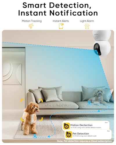 Image of BoyKeep 2K Cameras for Home Security, 2-Pack Indoor Camera with Night Vision, Pet Camera Indoor with Phone App, Motion Detection, 2-Way Audio, Cloud /SD Card Storage, Compatible with Alexa