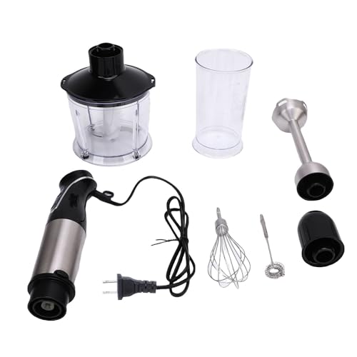 Fdit Variable Speed Hand Blender Set with 800ml Cup and 600ml Chopper Bowl Stainless Steel Electric Stick Blender for Smoothies Soups Sauces and Purees (100-120V US Plug 1200W) - Image 6