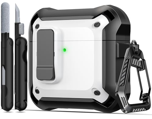 Image of RFUNGUANGO for AirPods 5 /4 Case (2026 /2024) with Lock, White