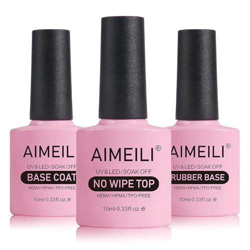 AIMEILI Set Gel Base Transparente y Top Coat miniatura 1