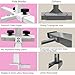 XDEMODA The Latest Model Gymnastics Bar for Kids Ages 3-15 for Home, Anti-Slip, Easy to Assemble, 35” to 55” Adjustable Height Gymnastic Horizontal Bars Equipment (Gym bar, Pink)