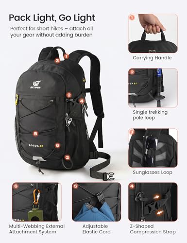 Sac à dos randonnée doté d'une ventilation dorsale optimale 22L - 4
