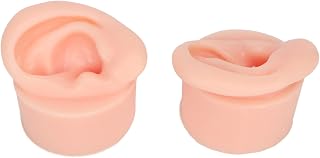 Modelo de Orelha, Modelo de Orelha Prática de Exibição de Joias Flexível para Salão de Piercing (Cor de pele clara)