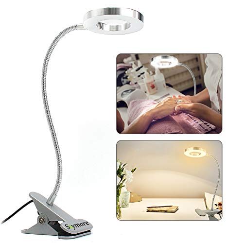 Skymore LED Book Light, Clip Reading Light, USB Interface, 2 Brightness(Warm/White) with Eye