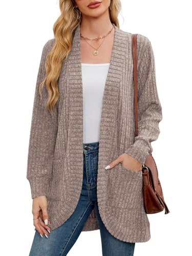Image of BELAROI Women Plus Size Cardigan Sweater Fall Outfit