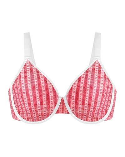 Image of HSIA Minimizer Bras for Women Enchante Full Coverage Underwire Bras Plus Size Lifting Floral Lace Bra for Heavy Breast