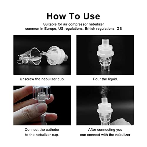 20 stks Nevelizer Cups Astma Inhaler for Verstuiver Machine Respirador Luchtbevochtiger Helth Apparatuur Stemer Gezondheidszorg Volwassen Kinder 6ml (Color : 20pcs) - Image 6