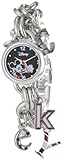 Disney Women's MK2067 Mickey Mouse Black Dial Charm Watch