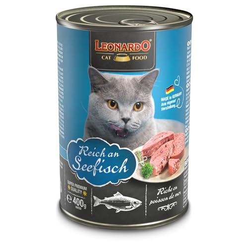 LEONARDO Nassfutter [6x400g Seefisch] | Getreidefreies Nassfutter für Katzen | Feuchtfutter Alleinfutter aus der Dose – Ansicht 2