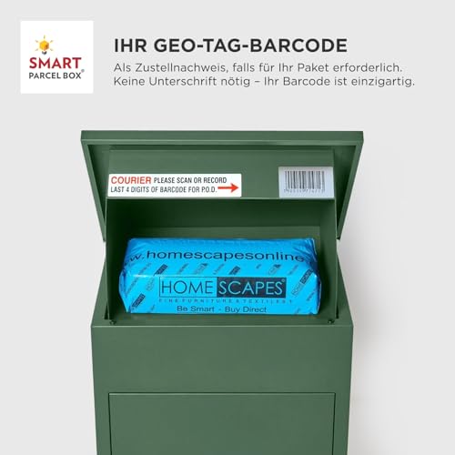 Paketbriefkasten Smart Parcel Box, grün - 6